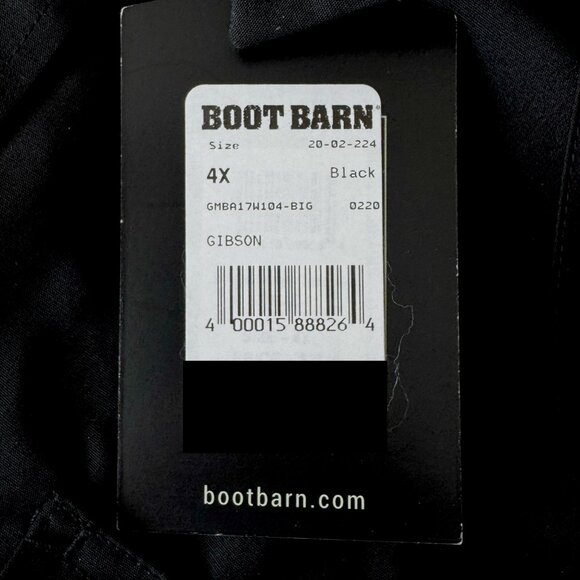 NWT Gibson 4X BLACK Short-Sleeve Western Style Shirt - Picture 14 of 14